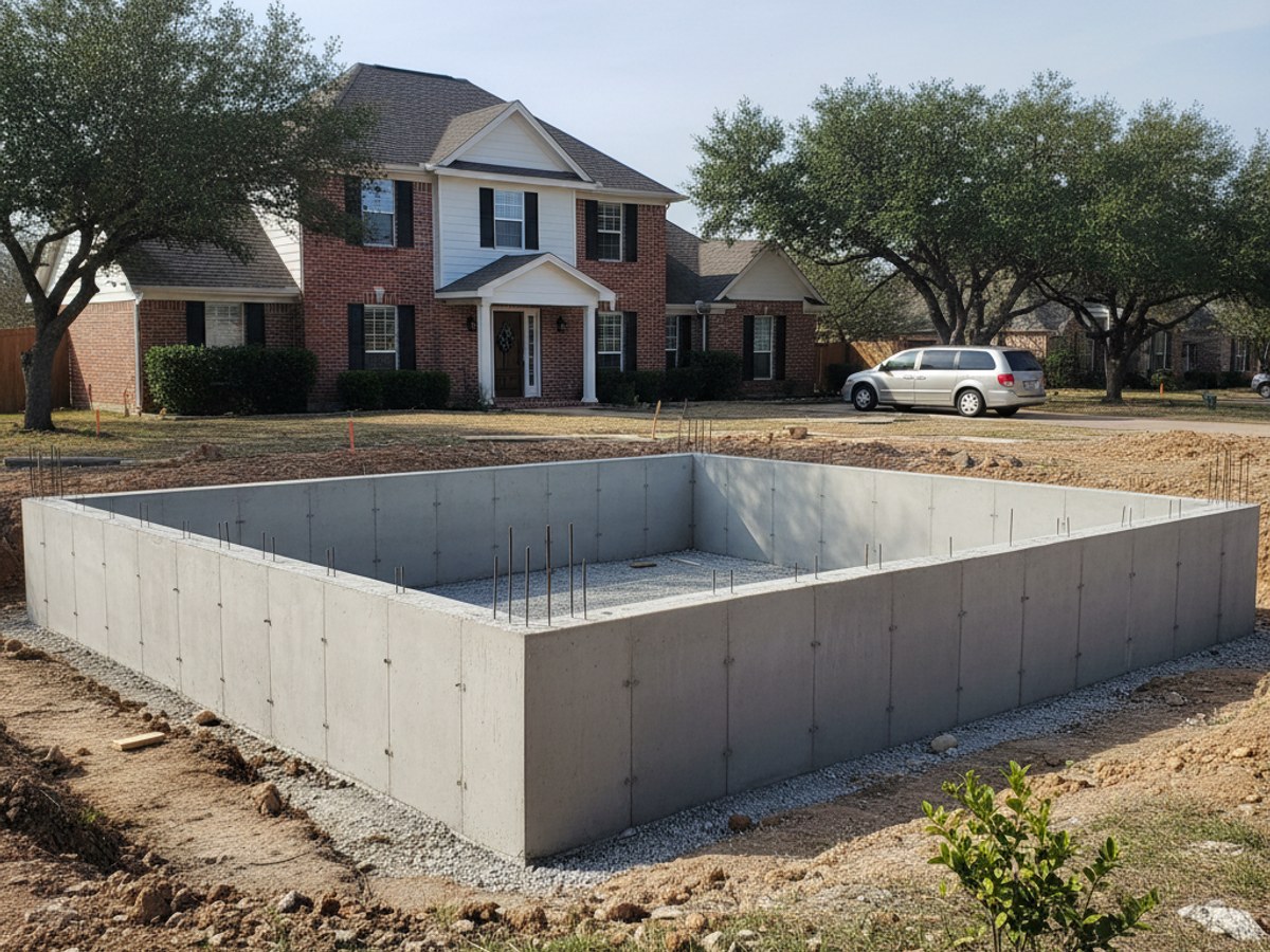 Concrete Patios completed by All Things Concrete Co in McKinney, TX