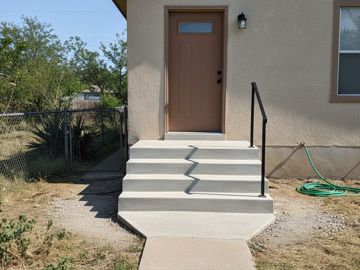 Concrete Steps & Porches completed by All Things Concrete Co in Carrollton, TX